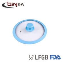 FDA approved Round silicone glass lid